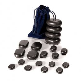 Set pequeño de piedras volcánicas para masaje