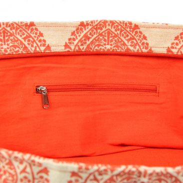Bolsa XL de yute y algodón