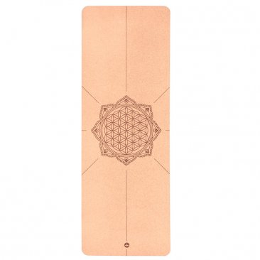 Esterilla de yoga corcho, FLOR DE LA VIDA