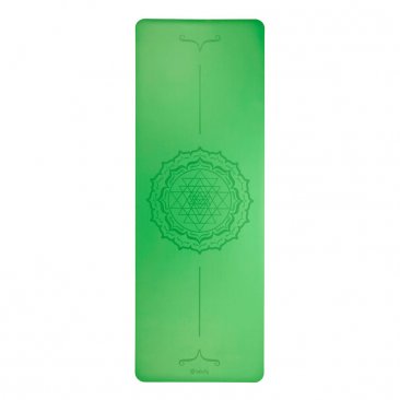Esterilla de yoga Phoenix verde mandala 4 mm