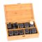 Set caja de piedras volcánicas para masaje